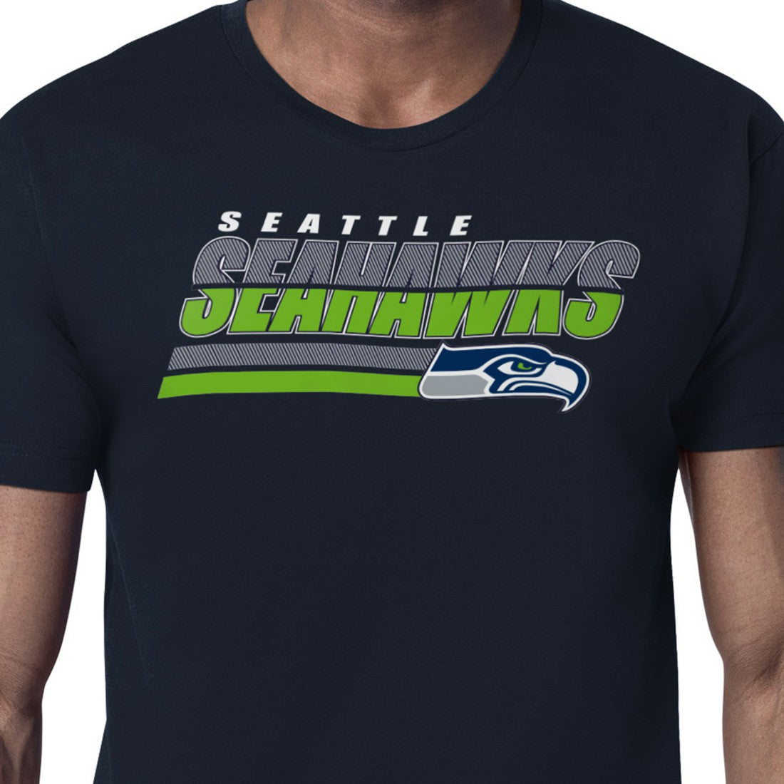 Seattle Seahawks  Starter Logo Push Graphic T-Shirt