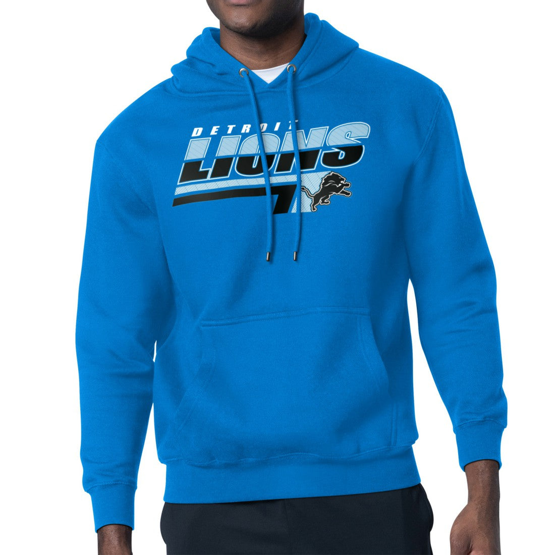 Detroit Lions  Starter Logo Push Graphic Hoodie