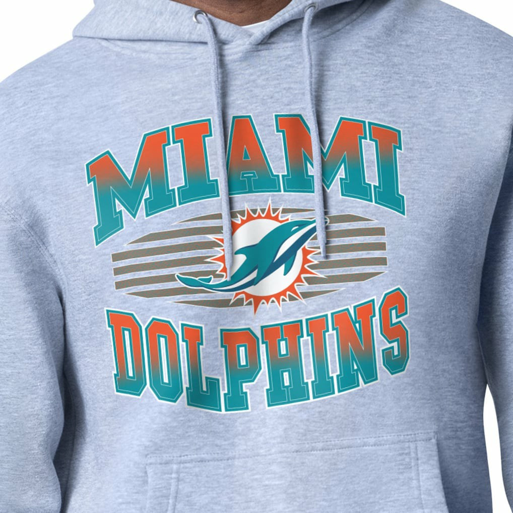 Miami Dolphins  Starter Team Grit Graphic Hoodie