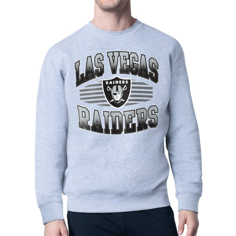 Las Vegas Raiders  Starter Team Grit Graphic Fleece Pullover Sweatshirt
