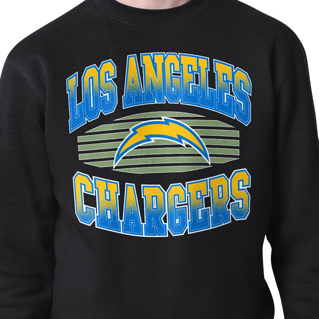 Los Angeles Chargers  Starter Team Grit Graphic Fleece Pullover Sweatshirt