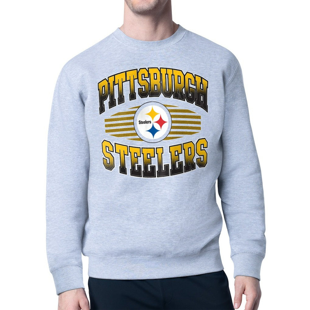 Pittsburgh Steelers  Starter Team Grit Graphic Fleece Pullover Sweatshirt