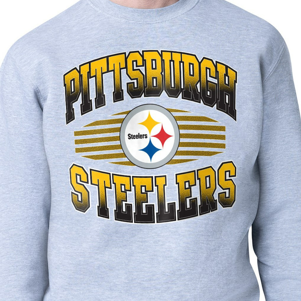 Pittsburgh Steelers  Starter Team Grit Graphic Fleece Pullover Sweatshirt