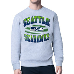Seattle Seahawks  Starter Team Grit Graphic Fleece Pullover Sweatshirt