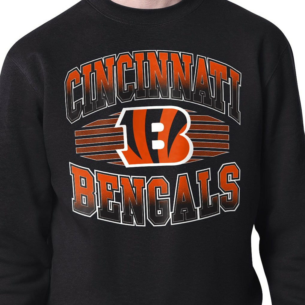 Cincinnati Bengals  Starter Team Grit Graphic Fleece Pullover Sweatshirt