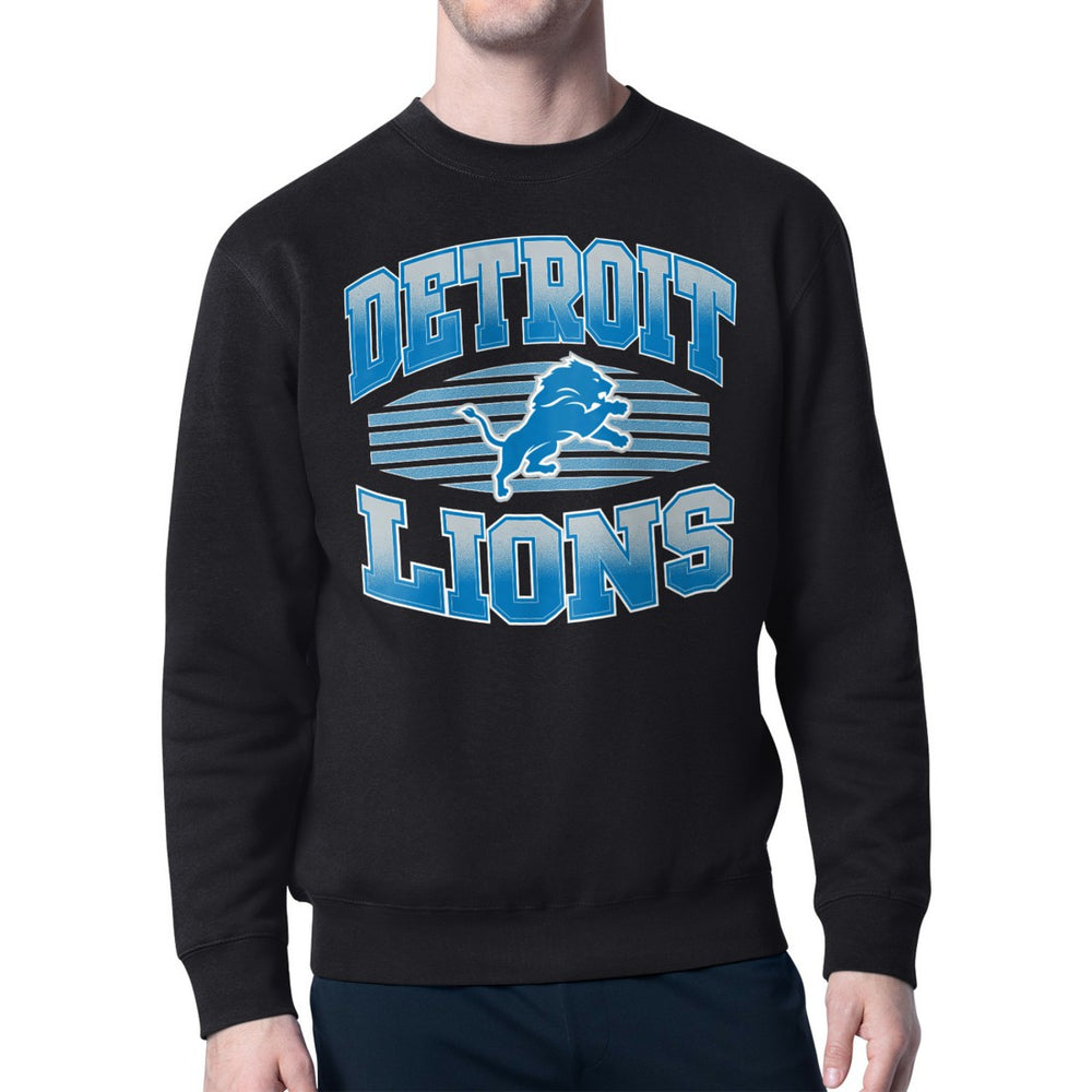 Detroit Lions  Starter Team Grit Graphic Fleece Pullover Sweatshirt