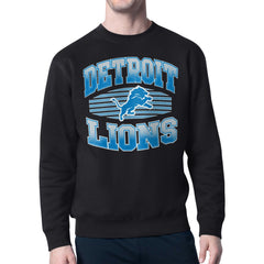 Detroit Lions  Starter Team Grit Graphic Fleece Pullover Sweatshirt