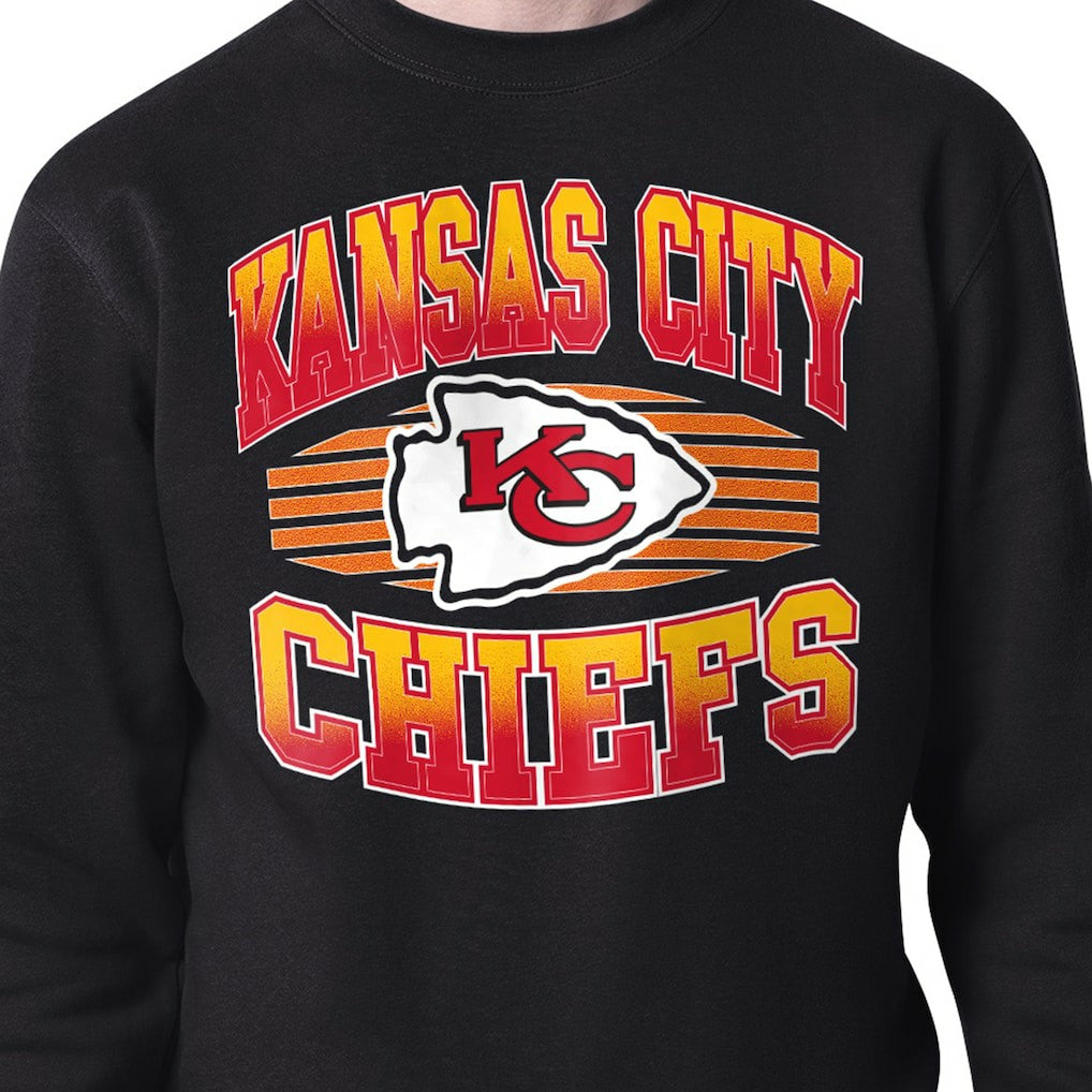 Kansas City Chiefs  Starter Team Grit Graphic Fleece Pullover Sweatshirt