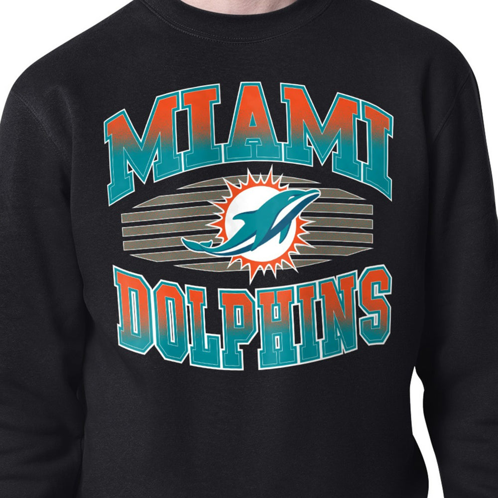 Miami Dolphins  Starter Team Grit Graphic Fleece Pullover Sweatshirt