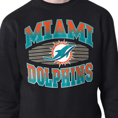 Miami Dolphins  Starter Team Grit Graphic Fleece Pullover Sweatshirt