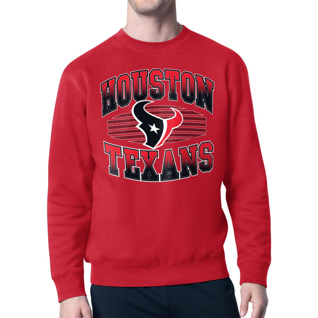 Houston Texans  Starter Team Grit Graphic Fleece Pullover Sweatshirt