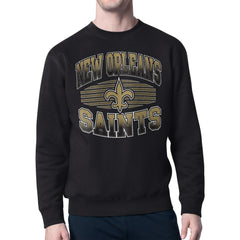 New Orleans Saints  Starter Team Grit Graphic Fleece Pullover Sweatshirt