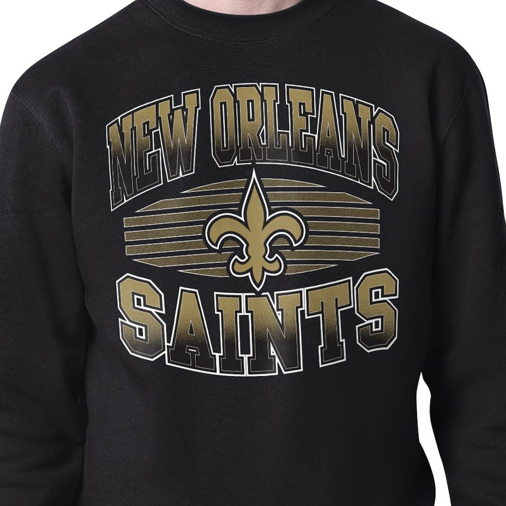 New Orleans Saints  Starter Team Grit Graphic Fleece Pullover Sweatshirt