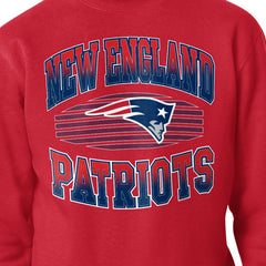 New England Patriots  Starter Team Grit Graphic Fleece Pullover Sweatshirt