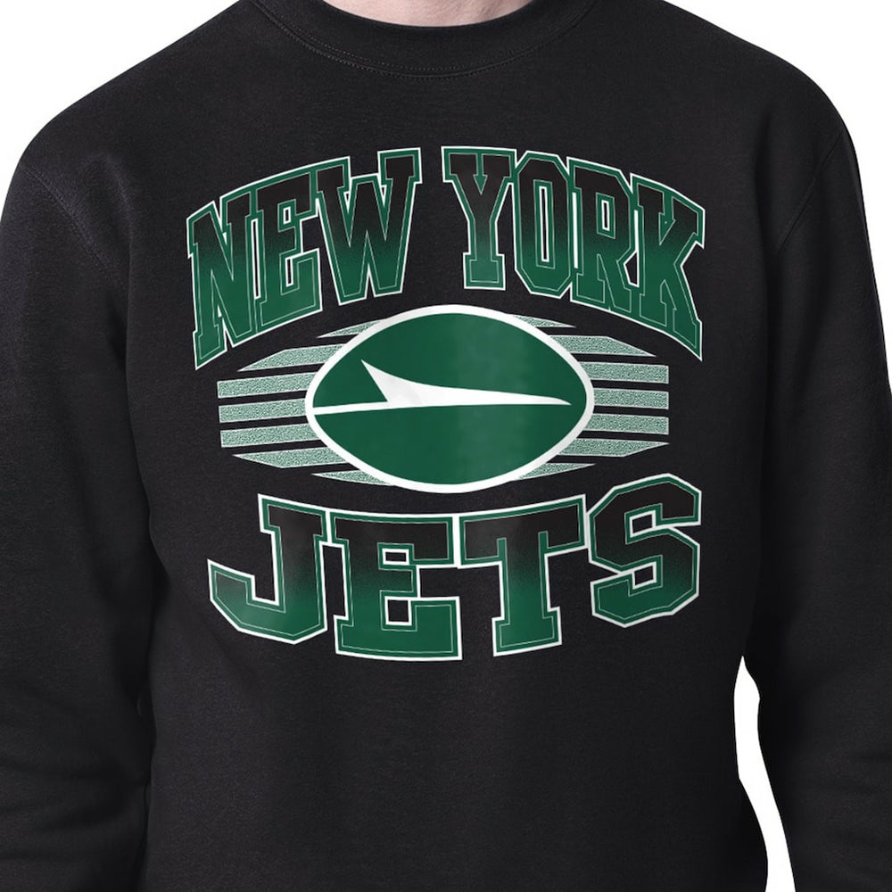 New York Jets  Starter Team Grit Graphic Fleece Pullover Sweatshirt