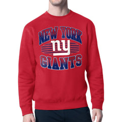 New York Giants  Starter Team Grit Graphic Fleece Pullover Sweatshirt