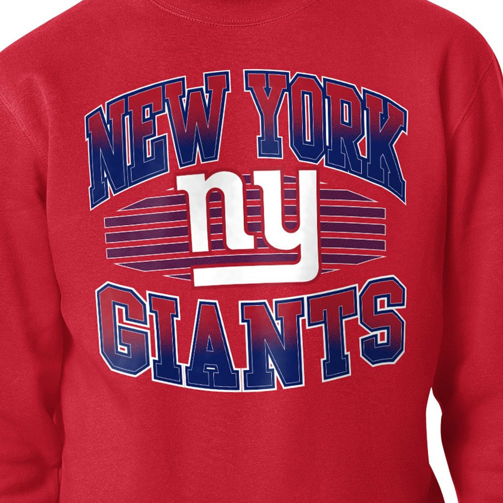 New York Giants  Starter Team Grit Graphic Fleece Pullover Sweatshirt