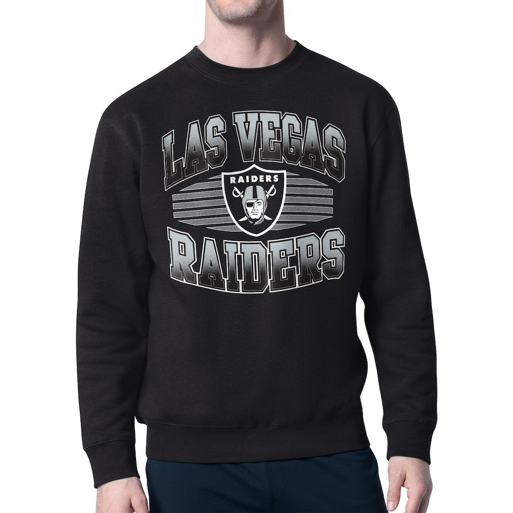 Las Vegas Raiders  Starter Team Grit Graphic Fleece Pullover Sweatshirt