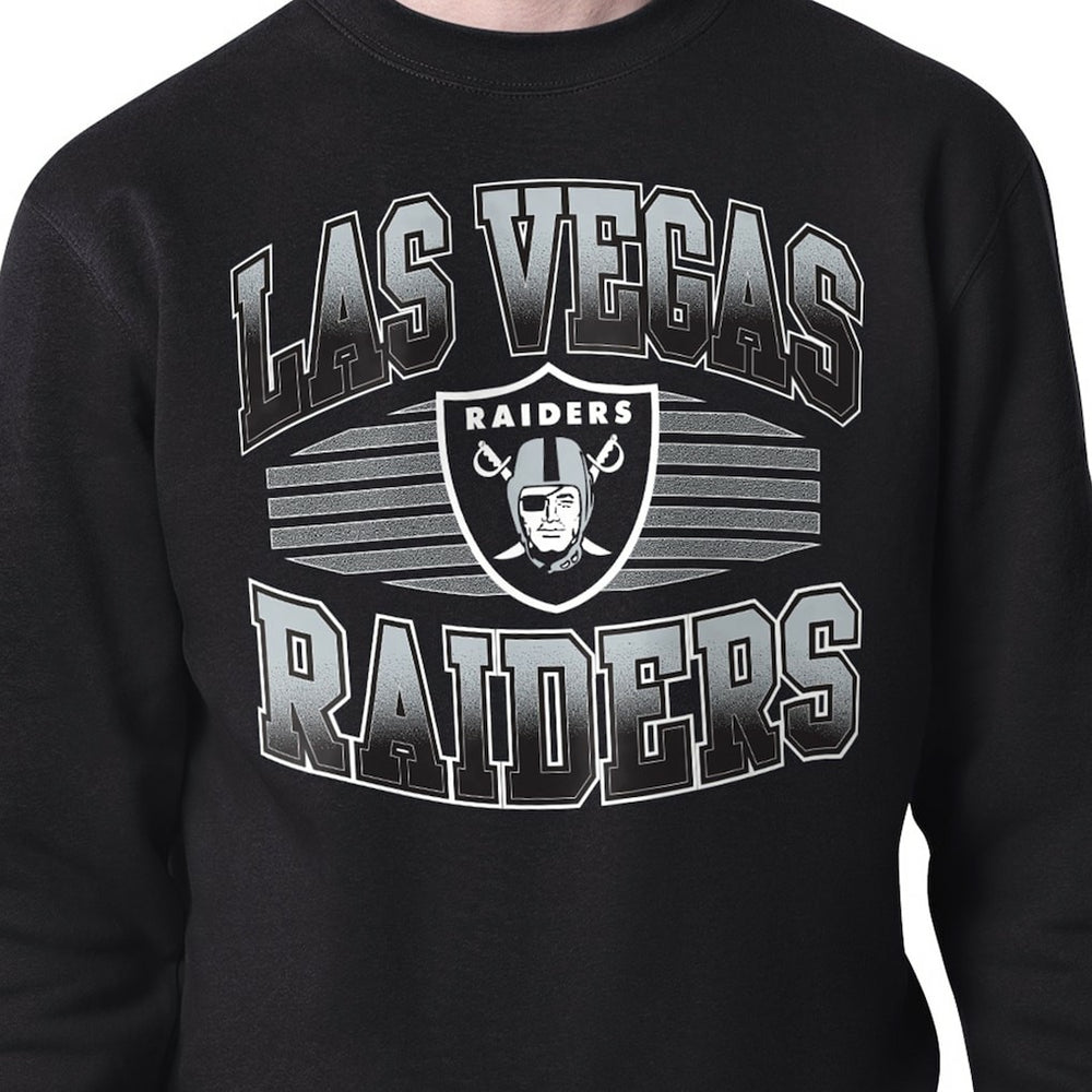 Las Vegas Raiders  Starter Team Grit Graphic Fleece Pullover Sweatshirt
