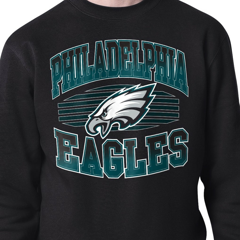Philadelphia Eagles  Starter Team Grit Graphic Fleece Pullover Sweatshirt