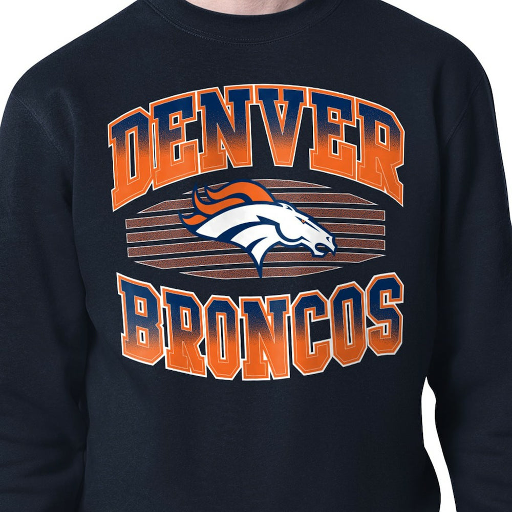 Denver Broncos  Starter Team Grit Graphic Fleece Pullover Sweatshirt