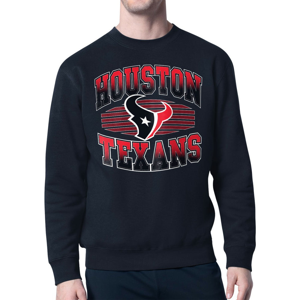 Houston Texans  Starter Team Grit Graphic Fleece Pullover Sweatshirt