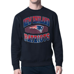 New England Patriots  Starter Team Grit Graphic Fleece Pullover Sweatshirt