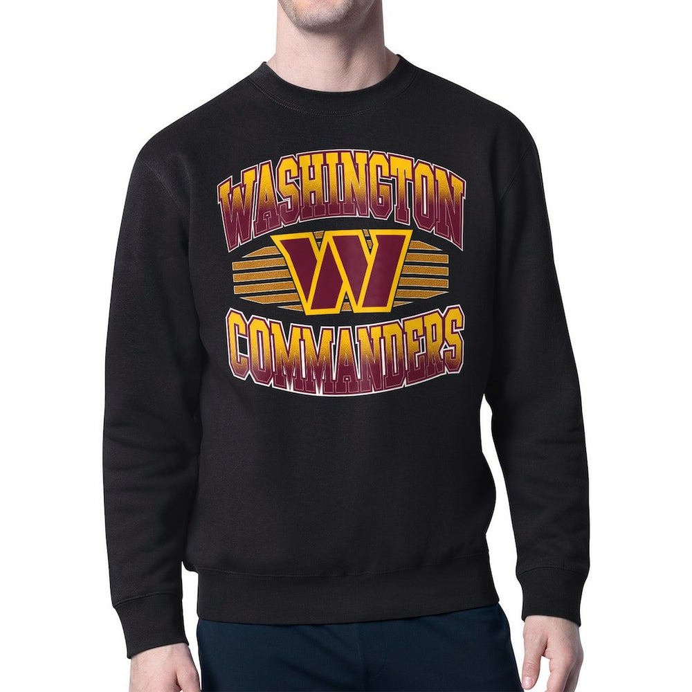 Washington Commanders  Starter Team Grit Graphic Fleece Pullover Sweatshirt