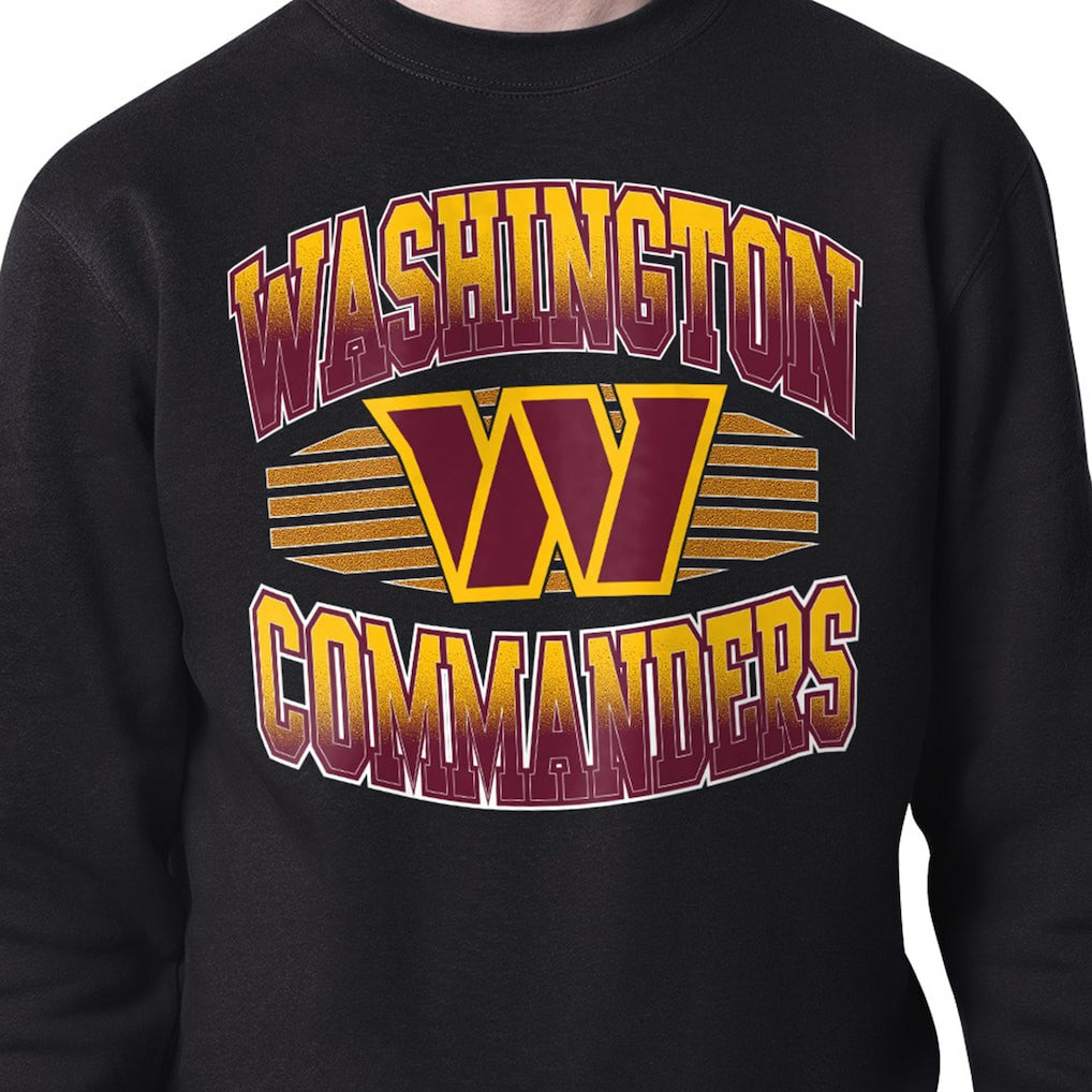 Washington Commanders  Starter Team Grit Graphic Fleece Pullover Sweatshirt