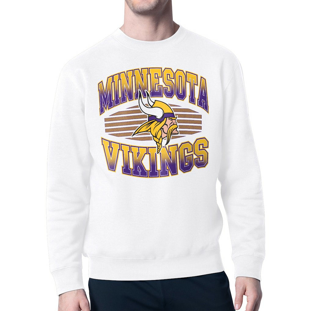Minnesota Vikings  Starter Team Grit Graphic Fleece Pullover Sweatshirt