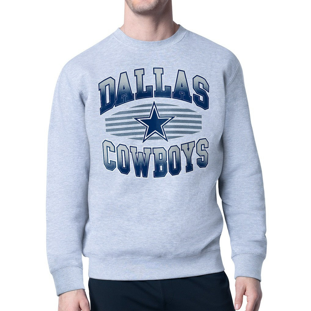 Dallas Cowboys  Starter Team Grit Graphic Fleece Pullover Sweatshirt