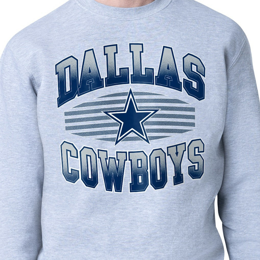 Dallas Cowboys  Starter Team Grit Graphic Fleece Pullover Sweatshirt