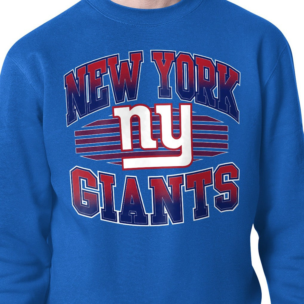 New York Giants  Starter Team Grit Graphic Fleece Pullover Sweatshirt