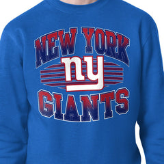 New York Giants  Starter Team Grit Graphic Fleece Pullover Sweatshirt