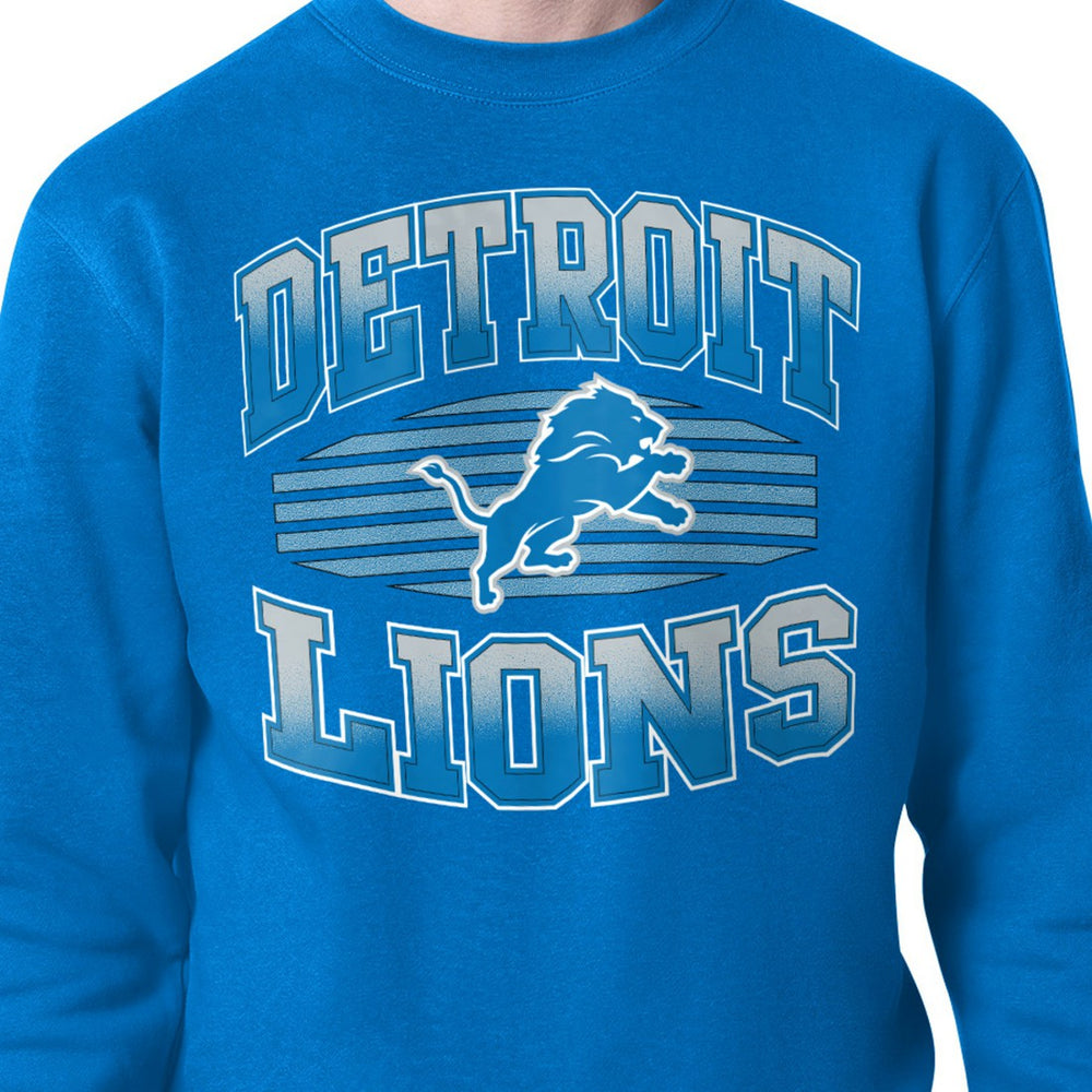 Detroit Lions  Starter Team Grit Graphic Fleece Pullover Sweatshirt