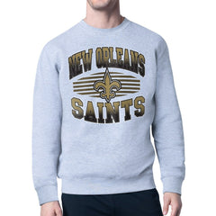 New Orleans Saints  Starter Team Grit Graphic Fleece Pullover Sweatshirt