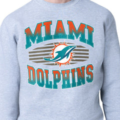 Miami Dolphins  Starter Team Grit Graphic Fleece Pullover Sweatshirt