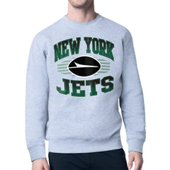 New York Jets  Starter Team Grit Graphic Fleece Pullover Sweatshirt