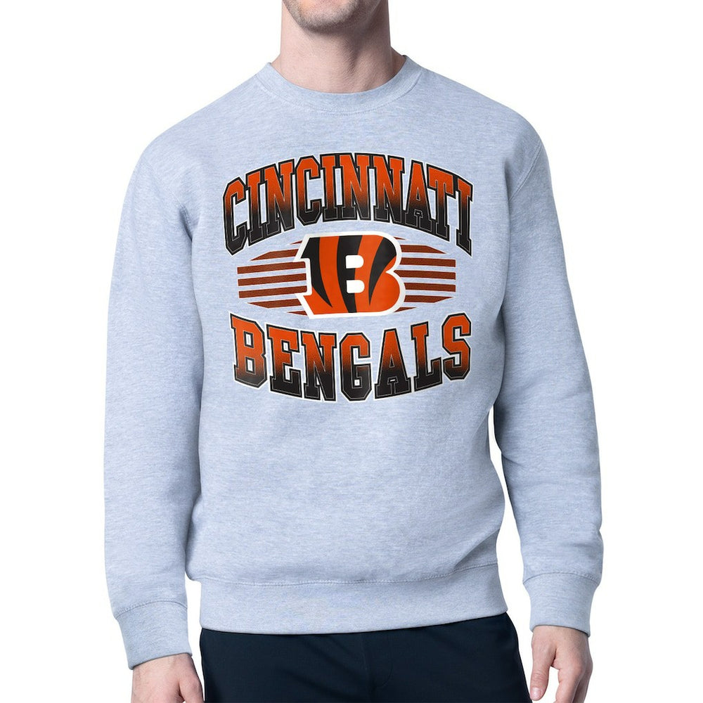 Cincinnati Bengals  Starter Team Grit Graphic Fleece Pullover Sweatshirt