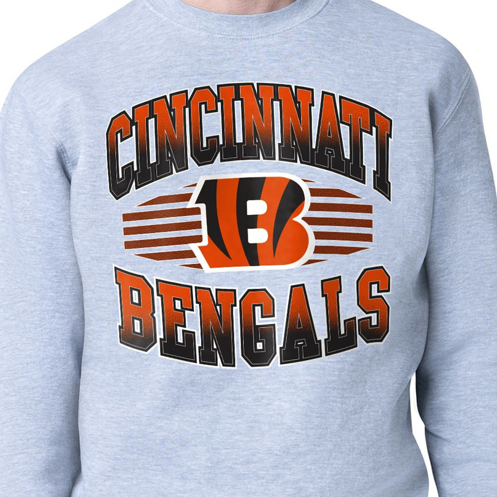Cincinnati Bengals  Starter Team Grit Graphic Fleece Pullover Sweatshirt