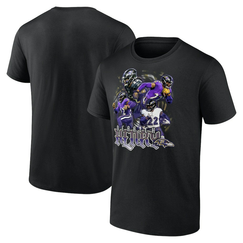 Baltimore Ravens  Derrick Henry  Notorious Graphic T-Shirt