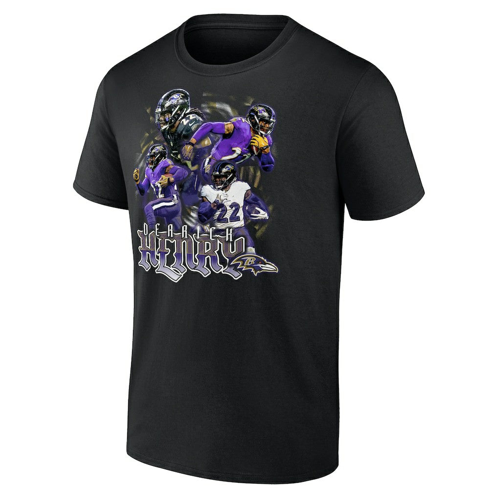 Baltimore Ravens  Derrick Henry  Notorious Graphic T-Shirt