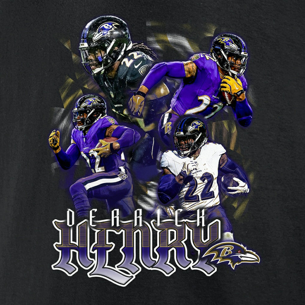 Baltimore Ravens  Derrick Henry  Notorious Graphic T-Shirt