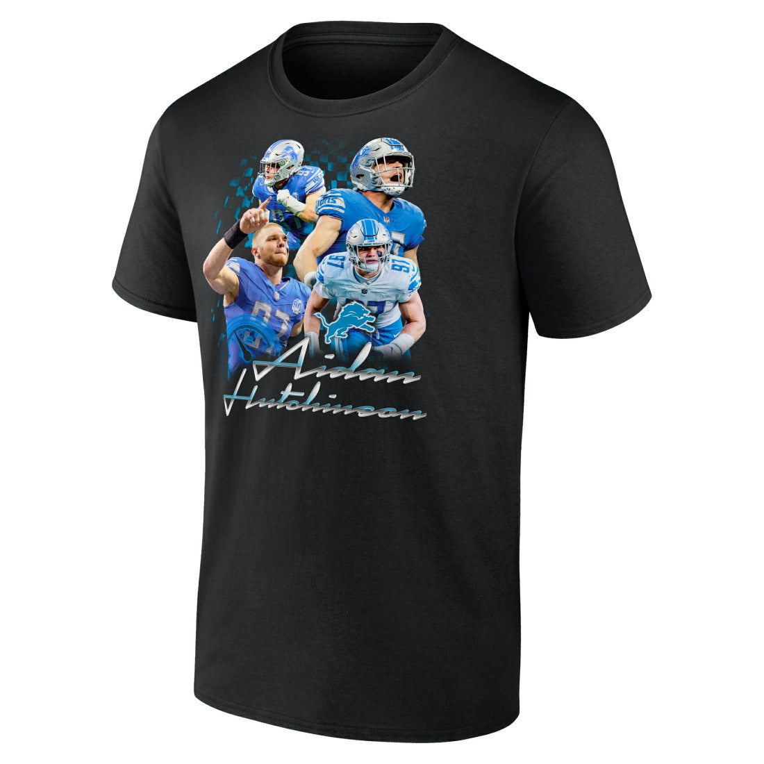 Detroit Lions  Aidan Hutchinson  Notorious Graphic T-Shirt