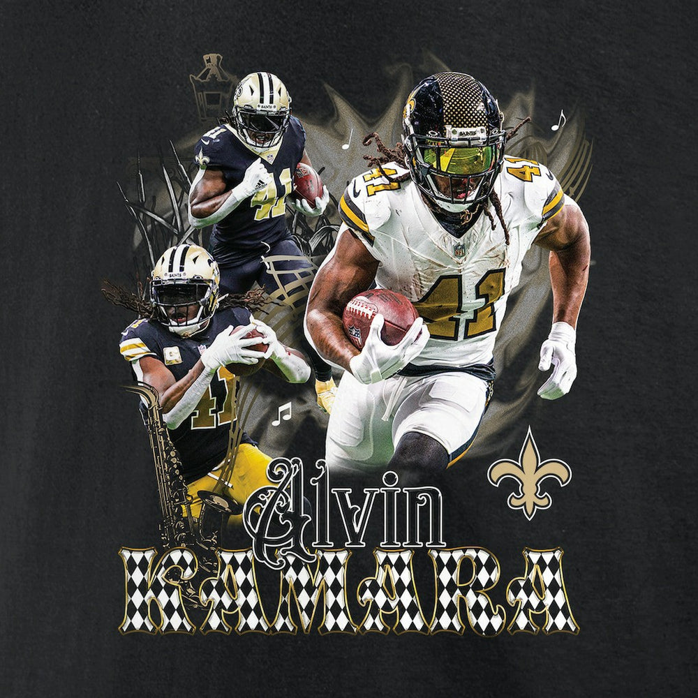 New Orleans Saints  Alvin Kamara  Notorious Graphic T-Shirt