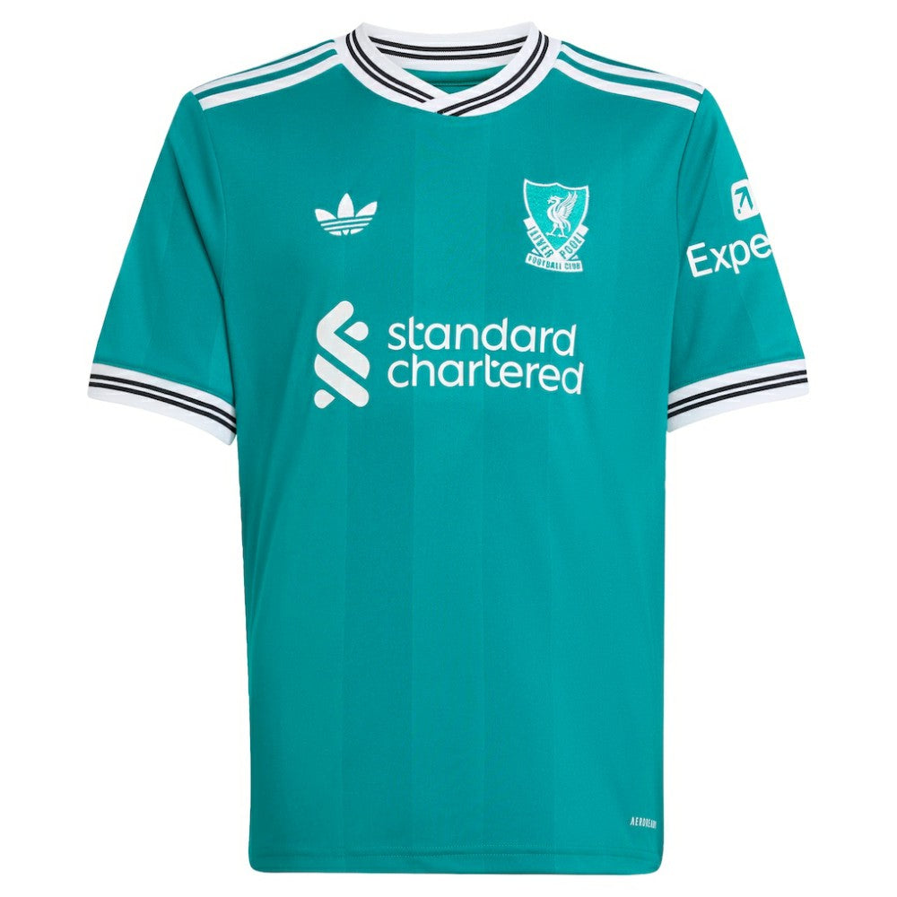 Mohamed Salah Liverpool Youth 2025/26 Third Replica Player Jersey Green - Adidas