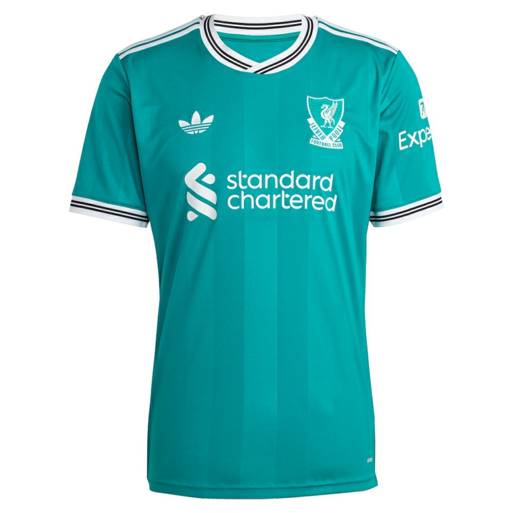 Virgil van Dijk Liverpool 2025/26 Third Replica Player Jersey Green - Adidas