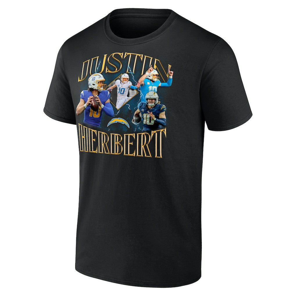 Los Angeles Chargers  Justin Herbert  Notorious Graphic T-Shirt