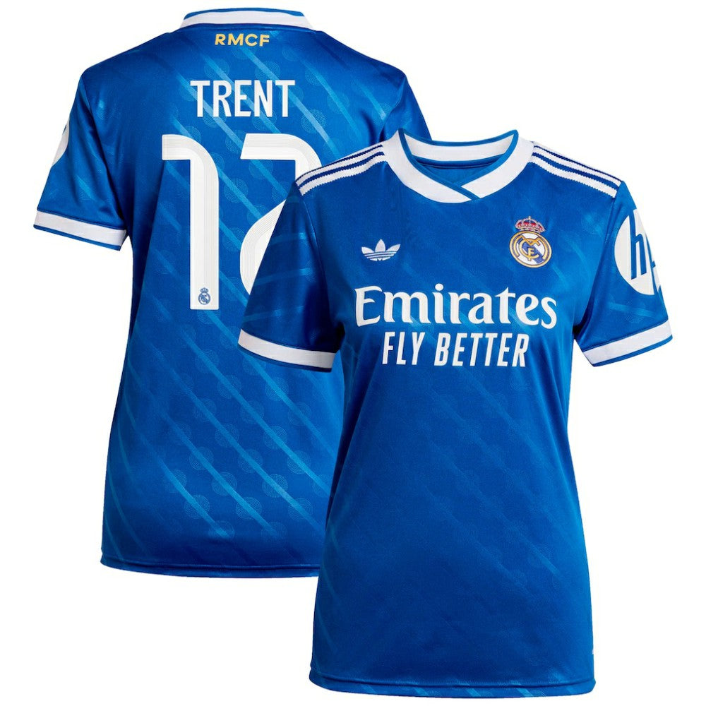 Trent Alexander-Arnold Real Madrid Women's 2025/26 Third Replica Player Jersey Blue - Adidas