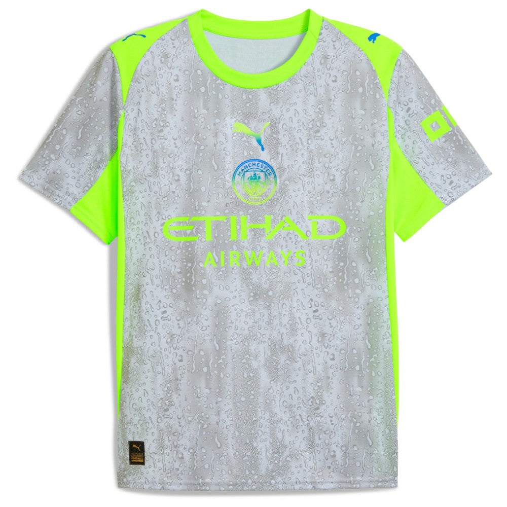 Manchester City 2025/26 Third Replica Jersey Green/Neon Green - Puma